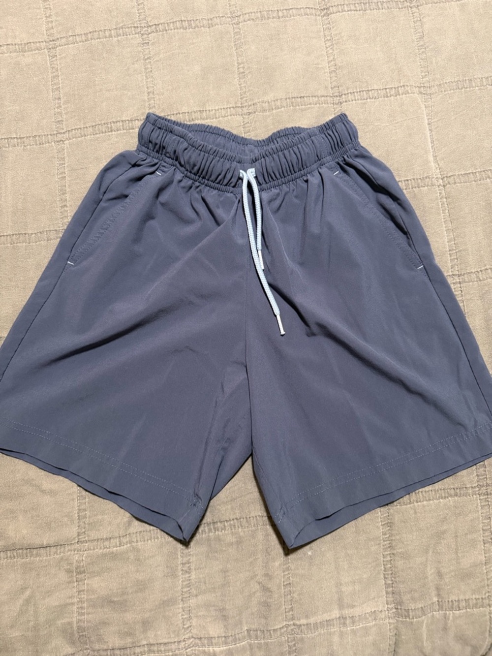 Free Fly Apparel Slate Blue Drawstring Kids Shorts